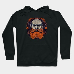 Nordic Viking Warrior Face Hoodie